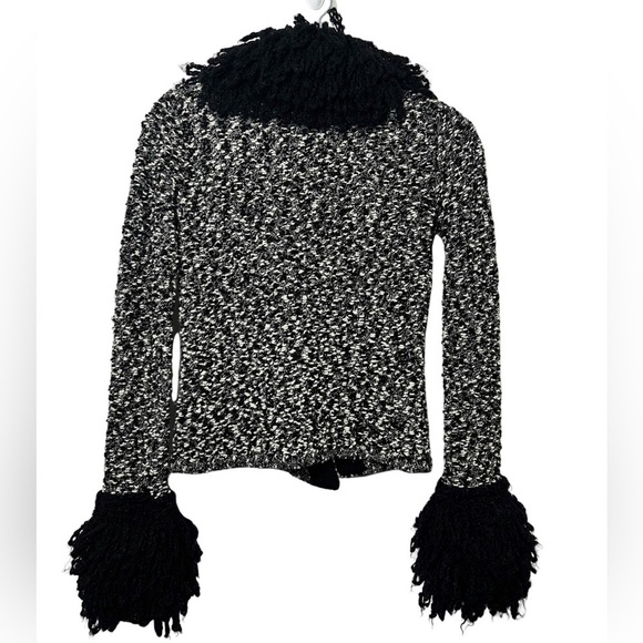 Vintage Y2K Shaggy Cardigan Jacket Size Small - Picture 6 of 8